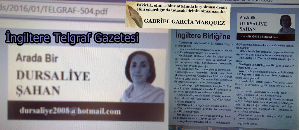 Arada Bir / Telgraf Gazetesi