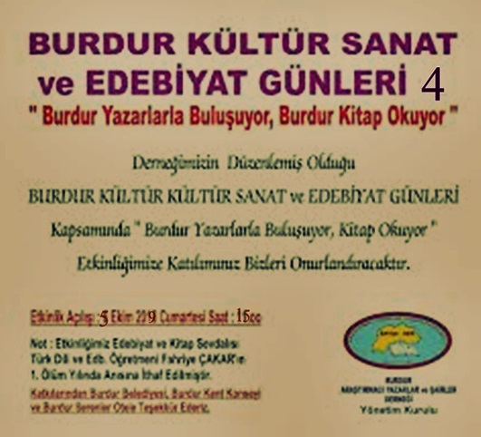 Burdur Kültür Sanat Günleri Başlıyor