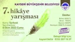 Kayseri Büyükşehir’den 7’nci hikaye yarışması | Kerim Özbekler (Gazeteci Yazar- Şaiir)