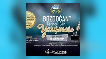 BOZDOĞAN BELEDİYESİ ALTIN ÖDÜLLÜ ŞİİR YARIŞMASI