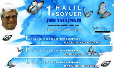 1. Halil Soyuer Şiir Yarışması Düzenliyor